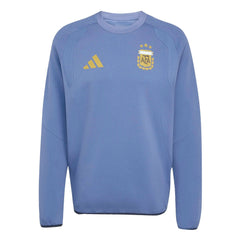 2026 Argentina Men's Tiro Travel Crewneck Sweatshirt Adidas