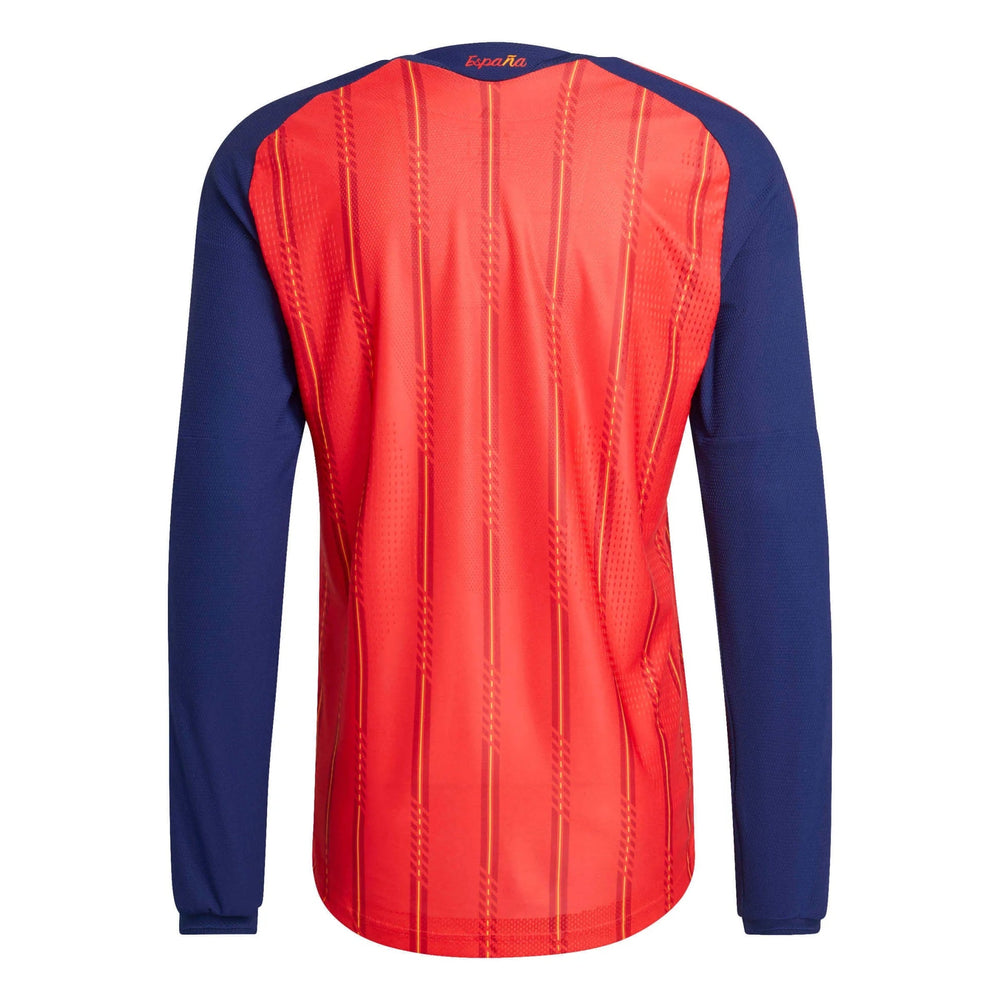 2026 Spain Men's Authentic Home Long-Sleeve Soccer Jersey Adidas