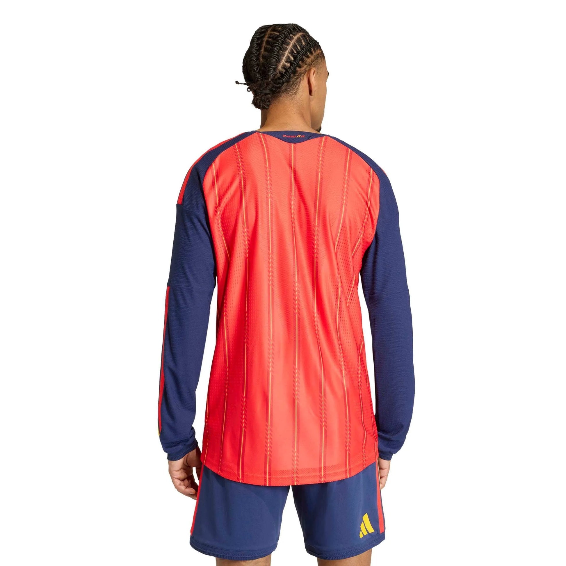 2026 Spain Men's Authentic Home Long-Sleeve Soccer Jersey Adidas