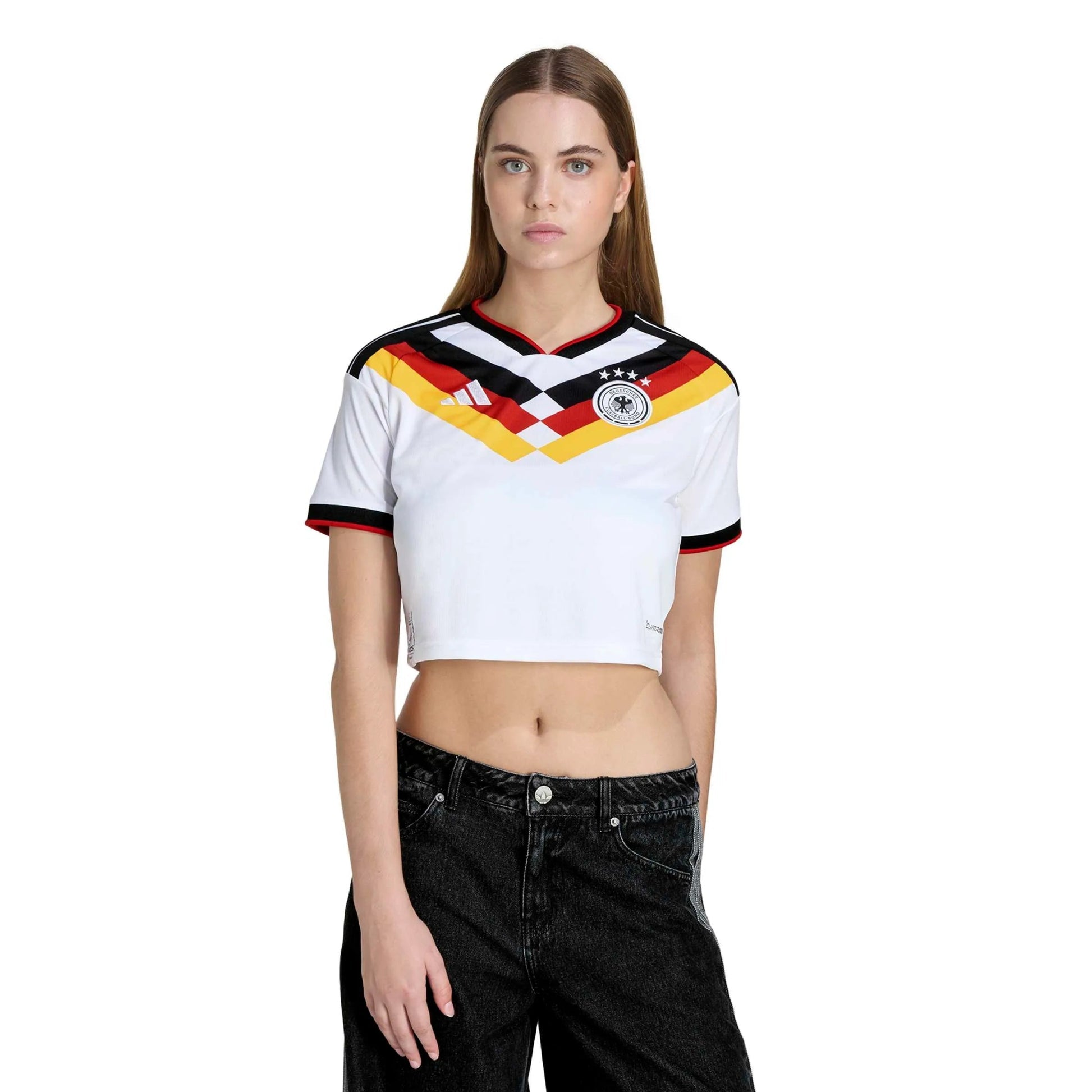 2026 Germany Women's Stadium Home Cropped Soccer Jersey Adidas