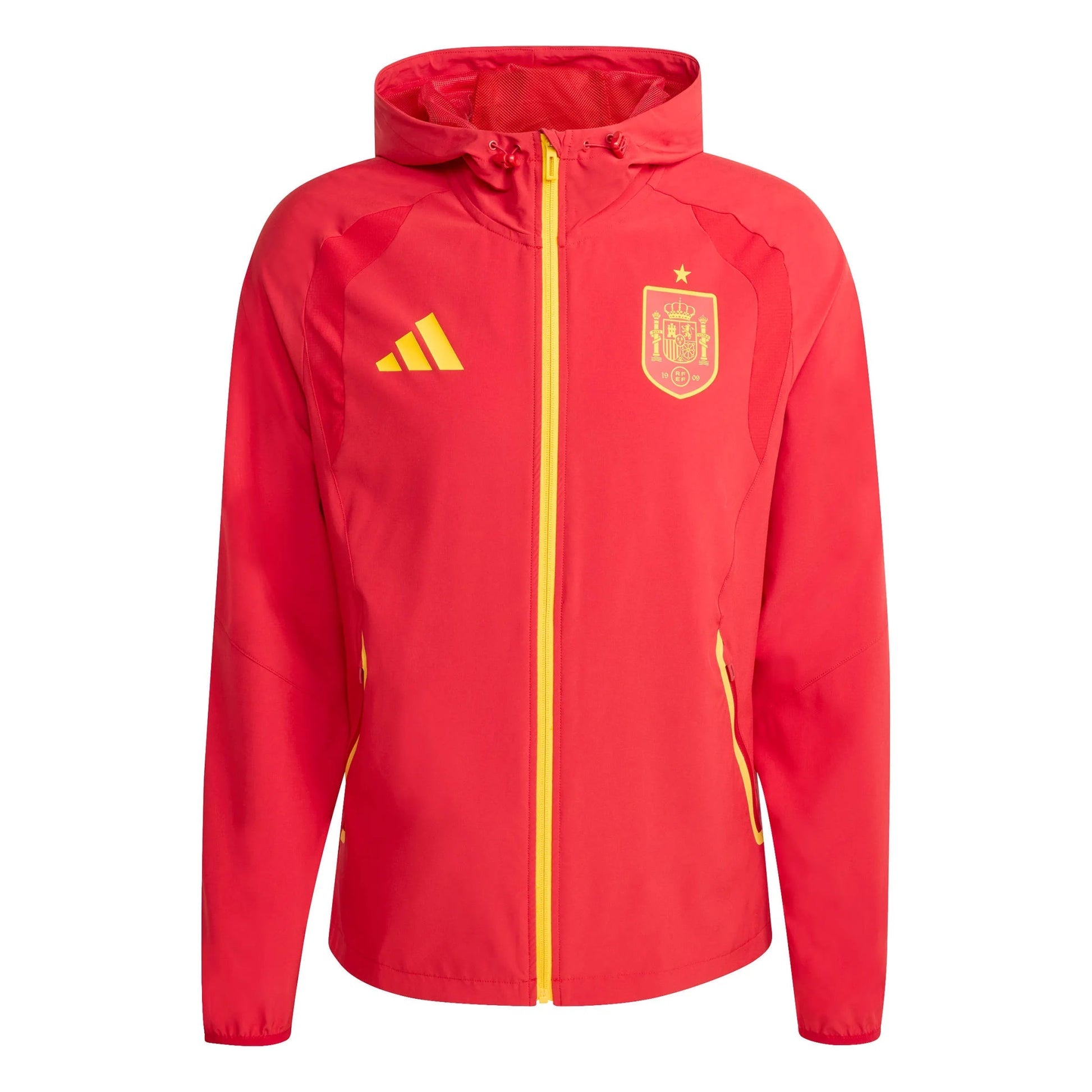 2026 Spain Men's Tiro Travel Full Zip Windbreaker Adidas