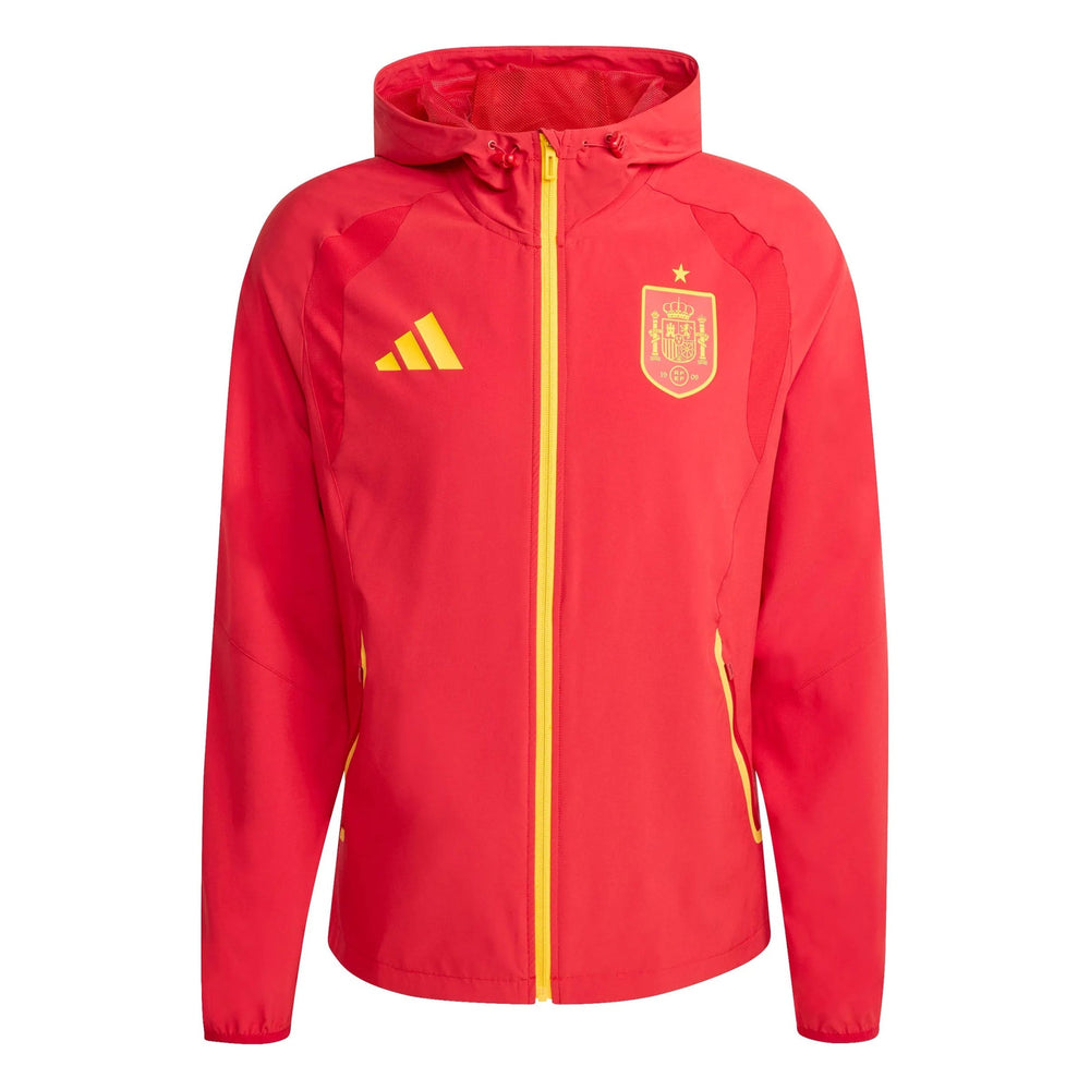2026 Spain Men's Tiro Travel Full Zip Windbreaker Adidas