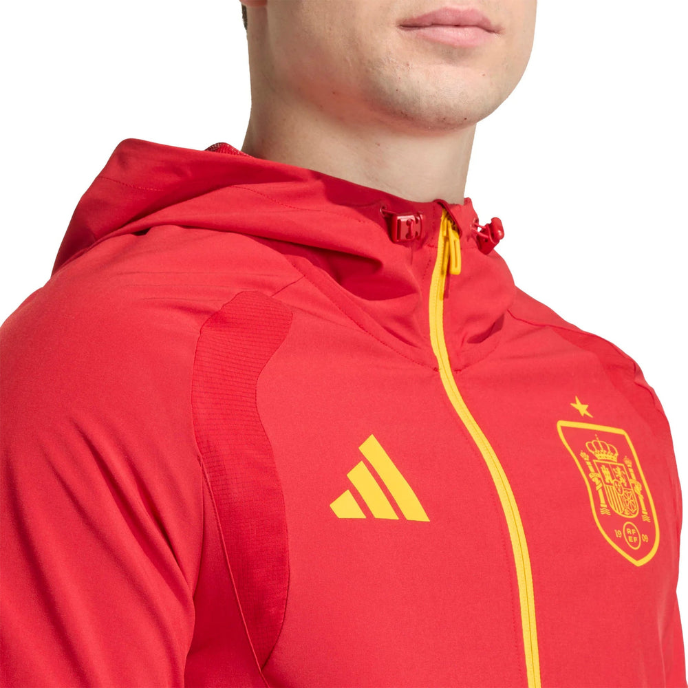2026 Spain Men's Tiro Travel Full Zip Windbreaker Adidas