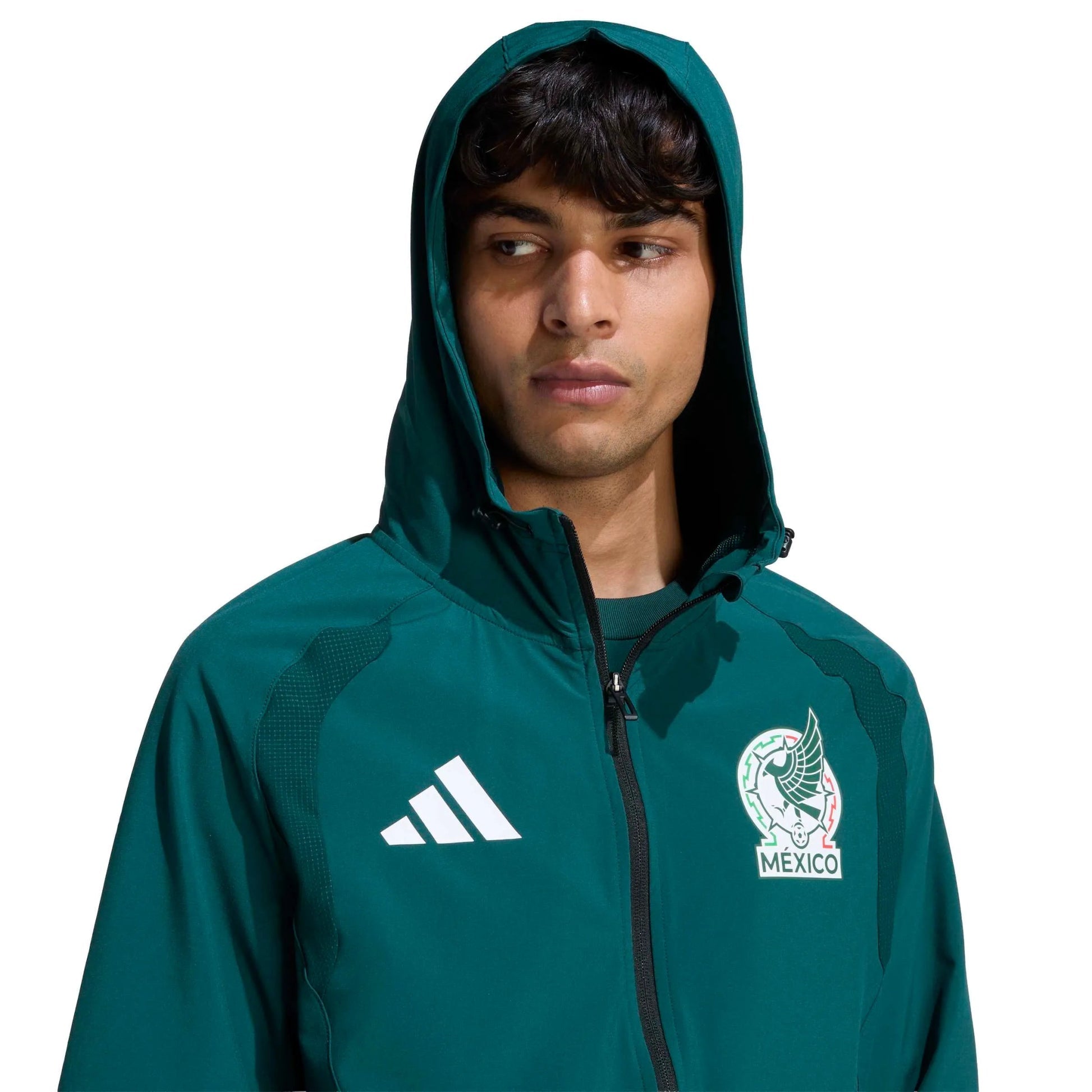 2026 Mexico Men's Tiro Travel Full Zip Windbreaker Adidas