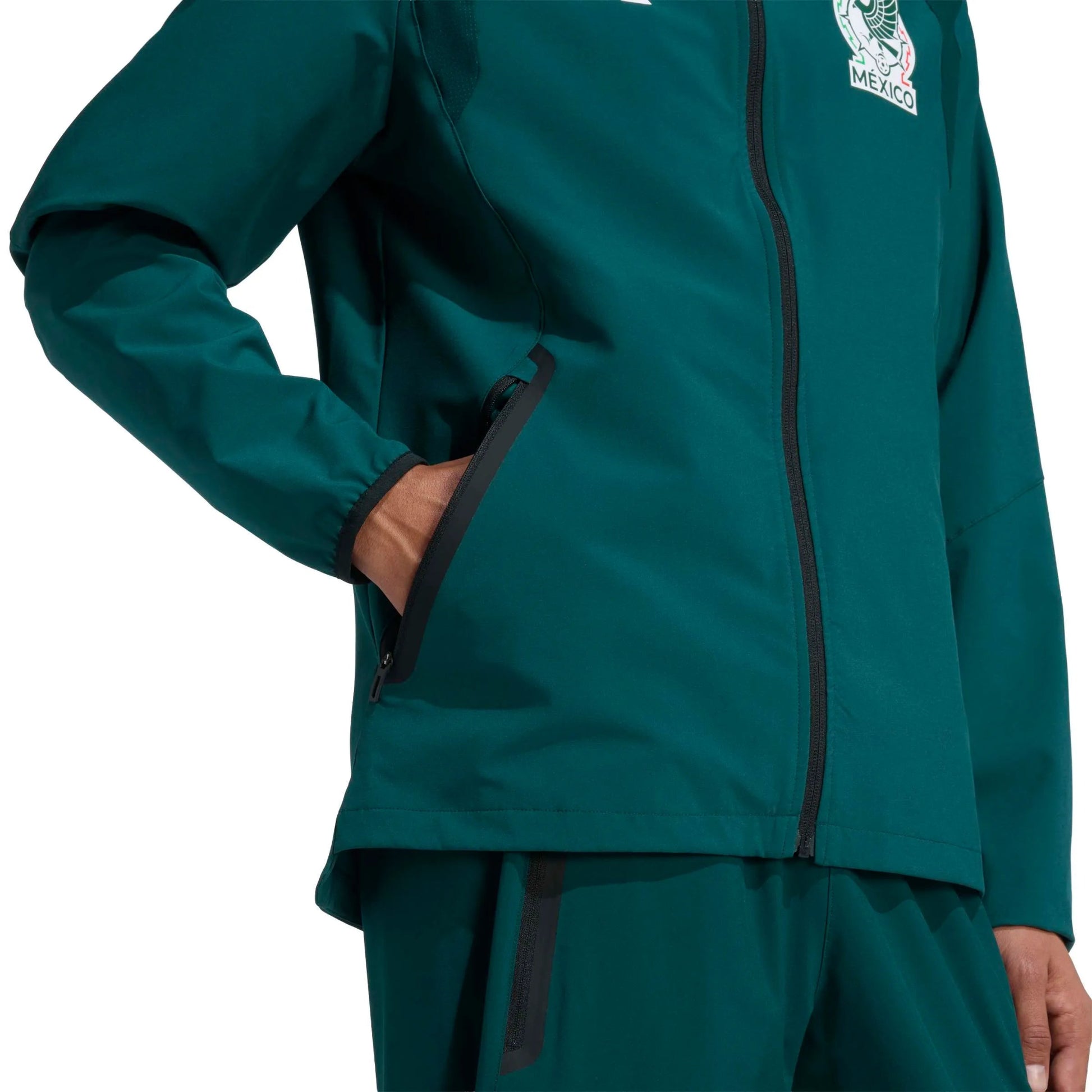 2026 Mexico Men's Tiro Travel Full Zip Windbreaker Adidas