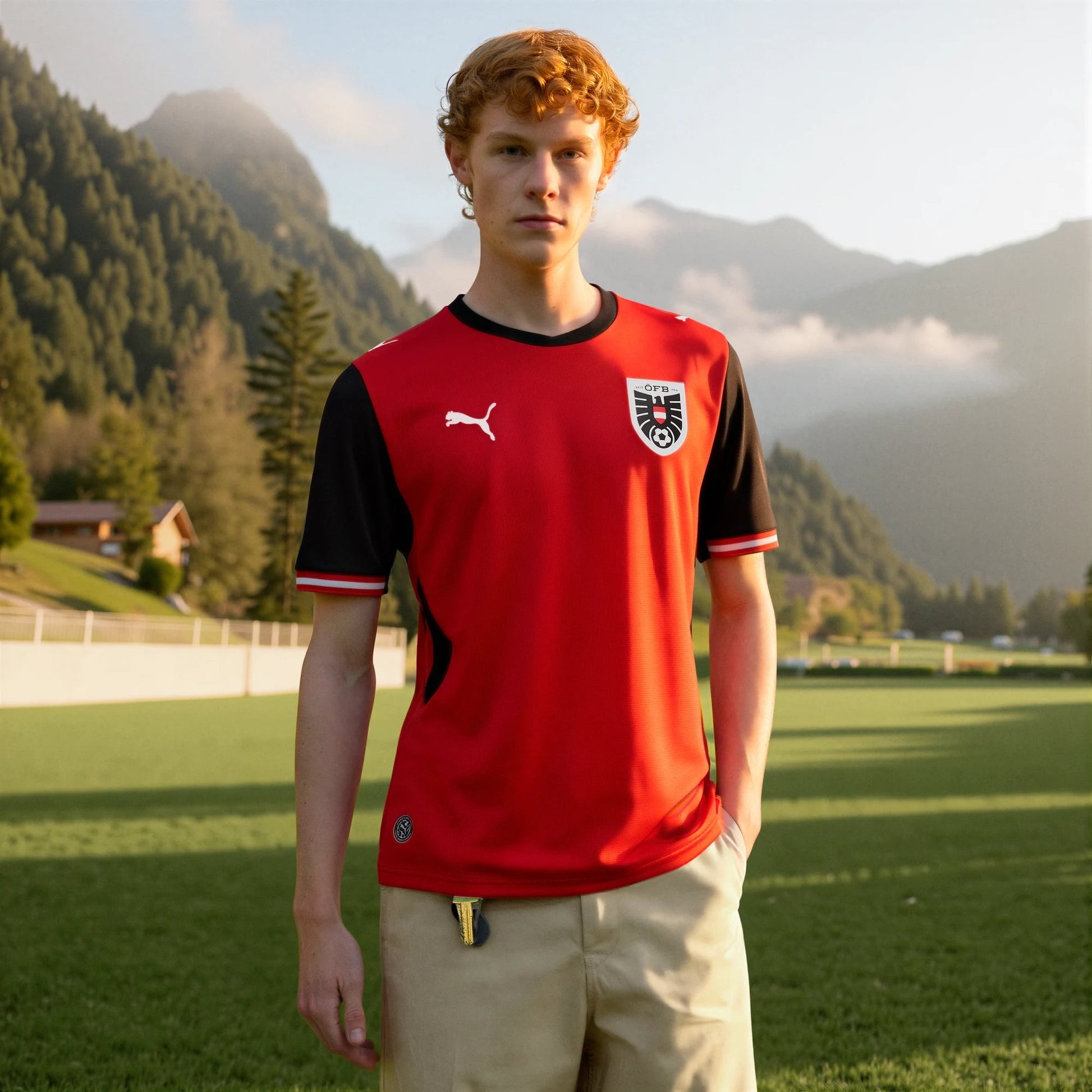 2026 Austria Men's Stadium Home Soccer Jersey Puma