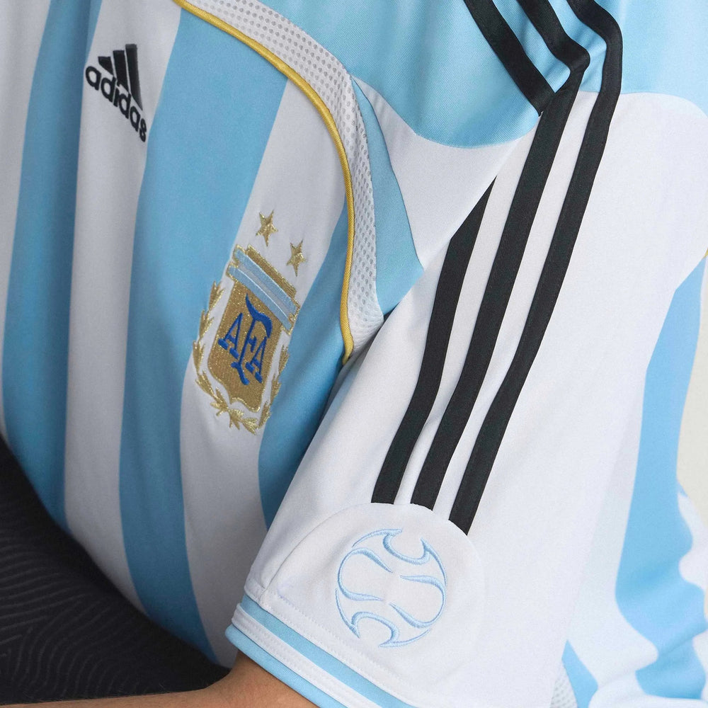2006 Argentina Men's Retro Stadium Home Soccer Jersey Adidas