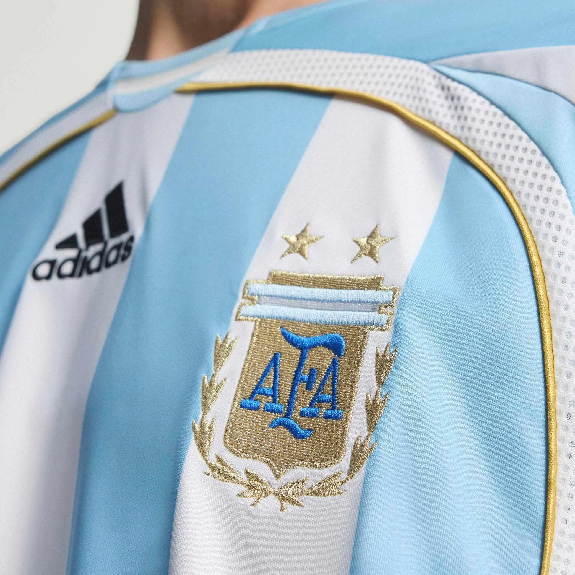 2006 Argentina Men's Retro Stadium Home Soccer Jersey Adidas