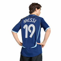 2006 Argentina Men's Retro Stadium Away Messi #19 Soccer Jersey Adidas