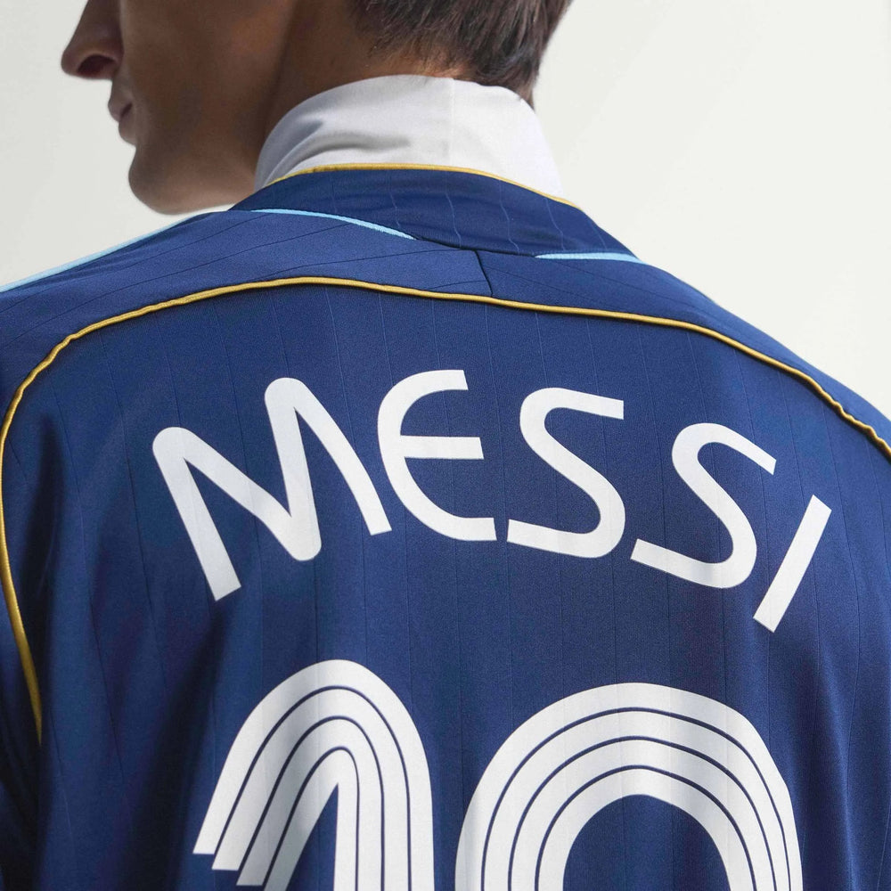 2006 Argentina Men's Retro Stadium Away Messi #19 Soccer Jersey Adidas