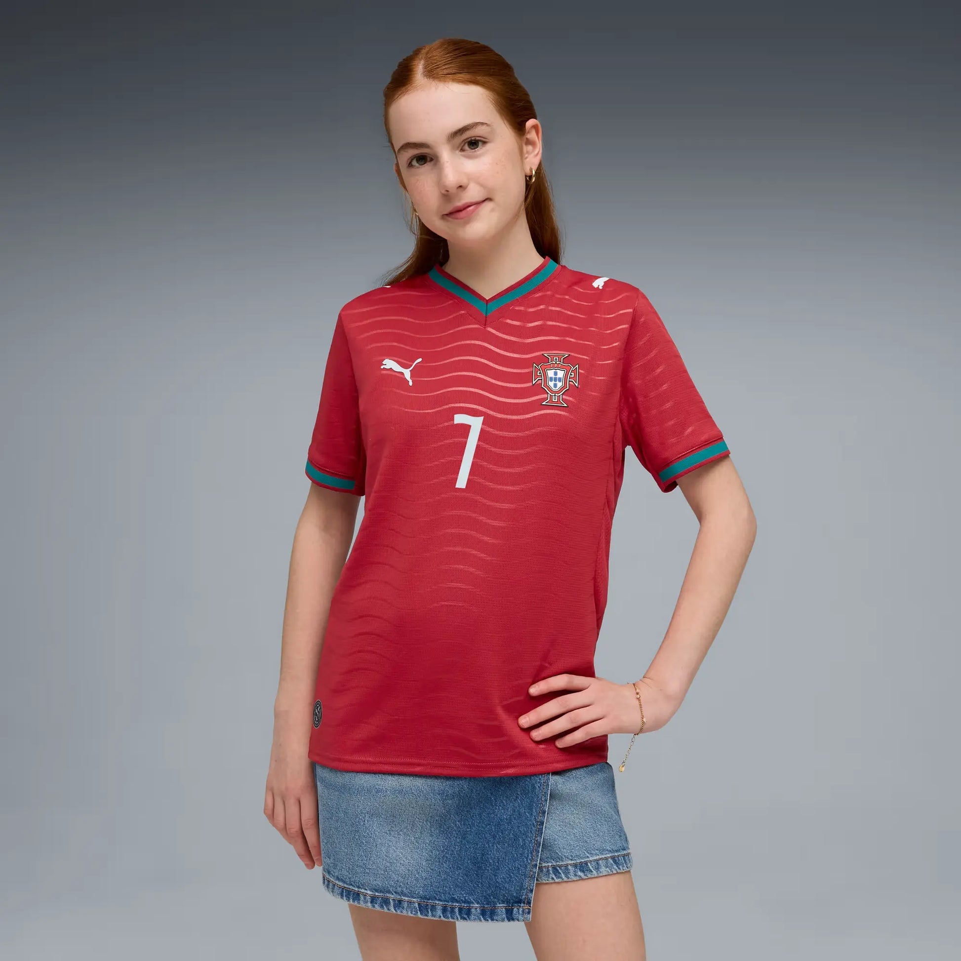 2026 Portugal Youth Stadium Home Ronaldo #7 Soccer Jersey Puma