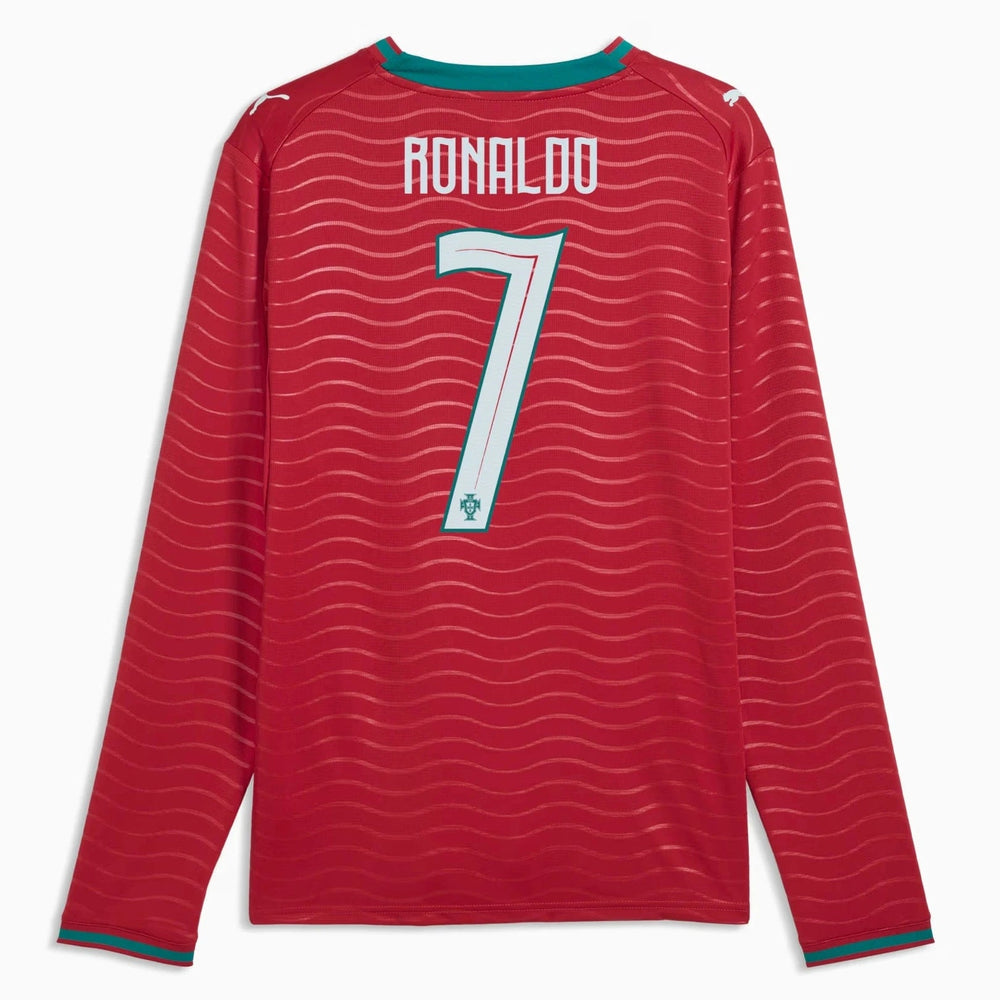 2026 Portugal Men's Stadium Home Ronaldo #7 Long-Sleeve Soccer Je Puma