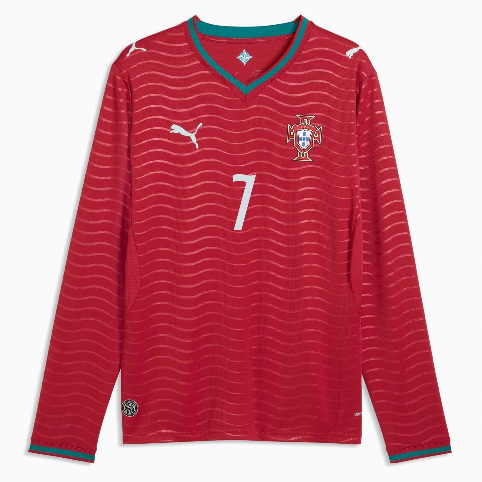 2026 Portugal Men's Stadium Home Ronaldo #7 Long-Sleeve Soccer Je Puma