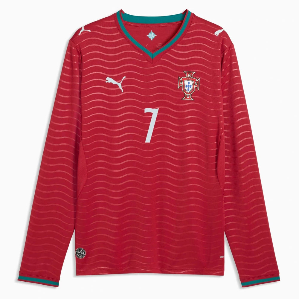 2026 Portugal Men's Stadium Home Ronaldo #7 Long-Sleeve Soccer Je Puma
