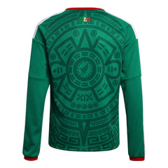2026 Mexico Youth Stadium Home Long-Sleeve Soccer Jersey Adidas