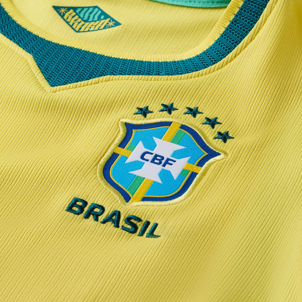 2026-27 Brazil Little Kids' Stadium Home Kit Nike