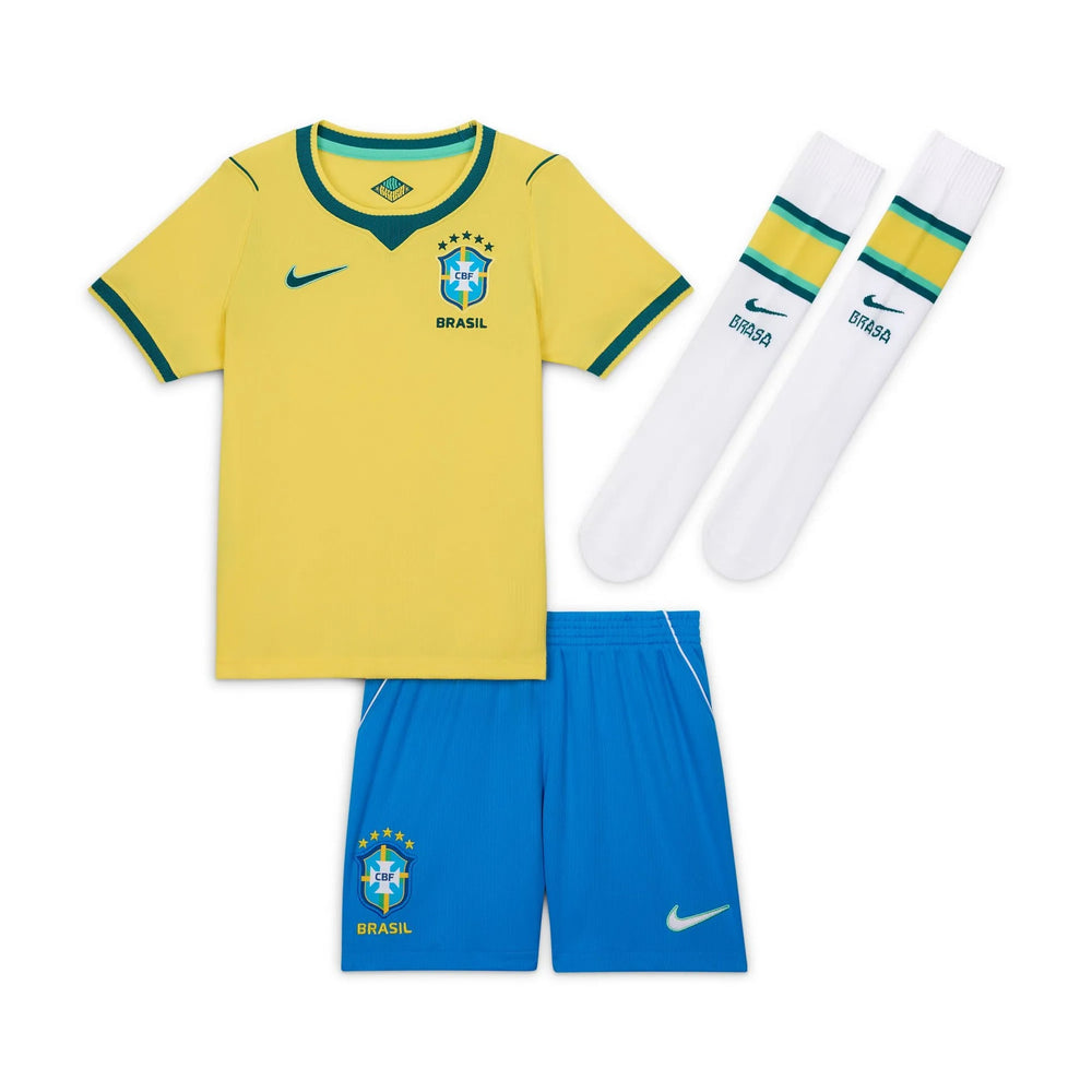 2026-27 Brazil Little Kids' Stadium Home Kit Nike