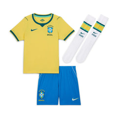 2026-27 Brazil Little Kids' Stadium Home Kit Nike