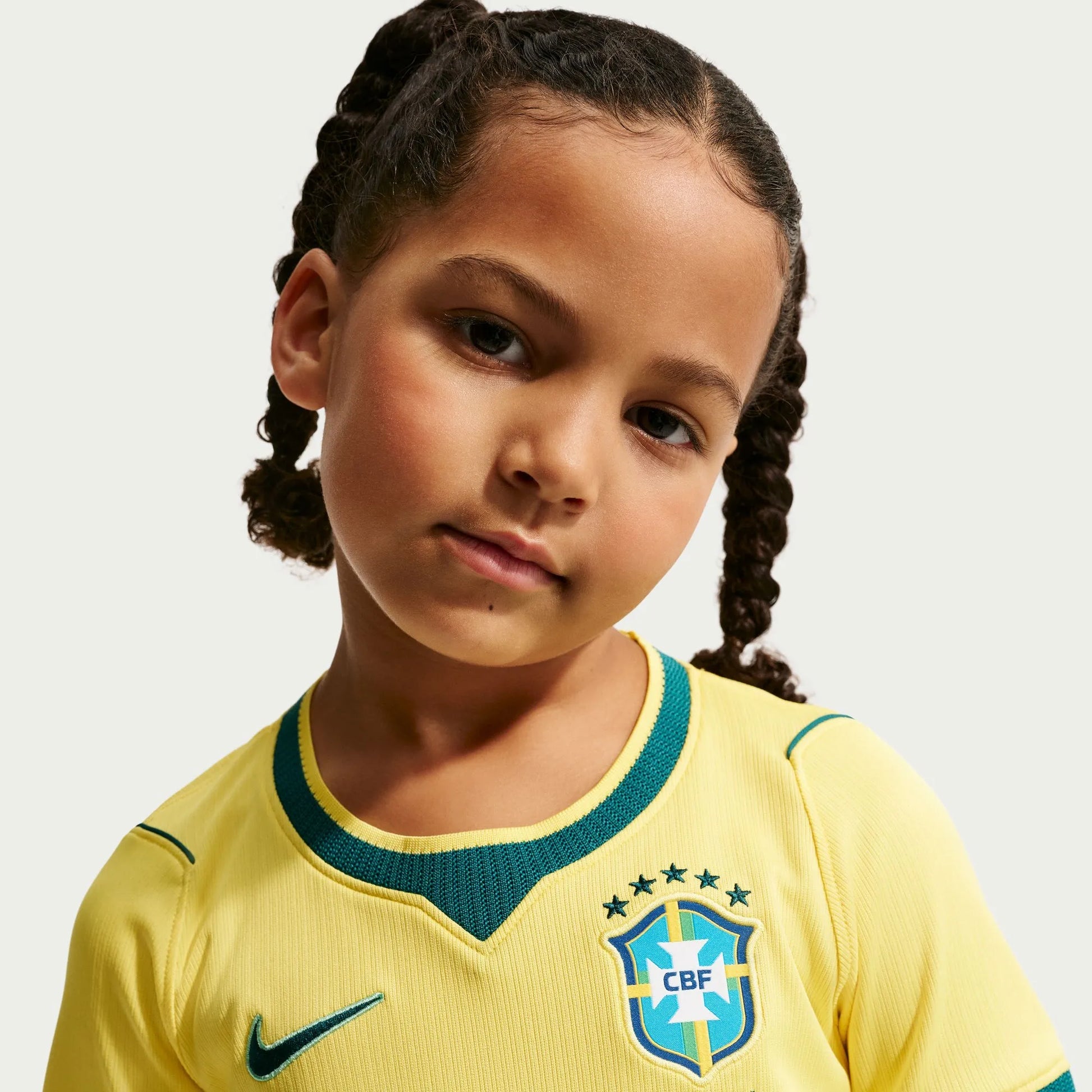 2026-27 Brazil Little Kids' Stadium Home Kit Nike