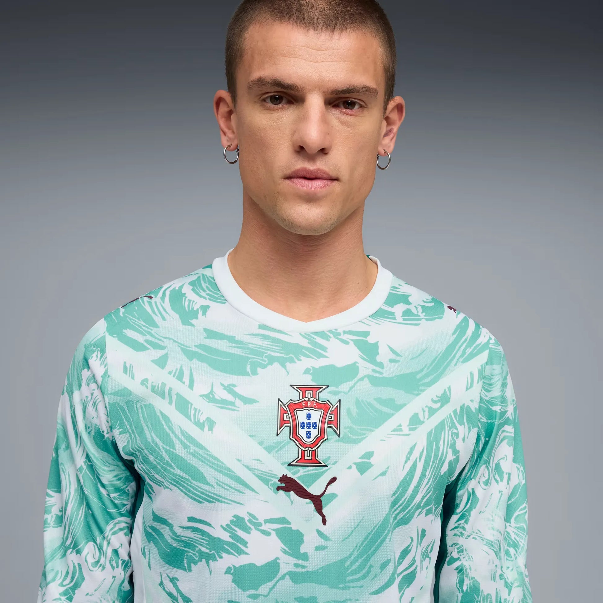 2026-27 Portugal Men's Stadium Away Long-Sleeve Soccer Jersey Puma