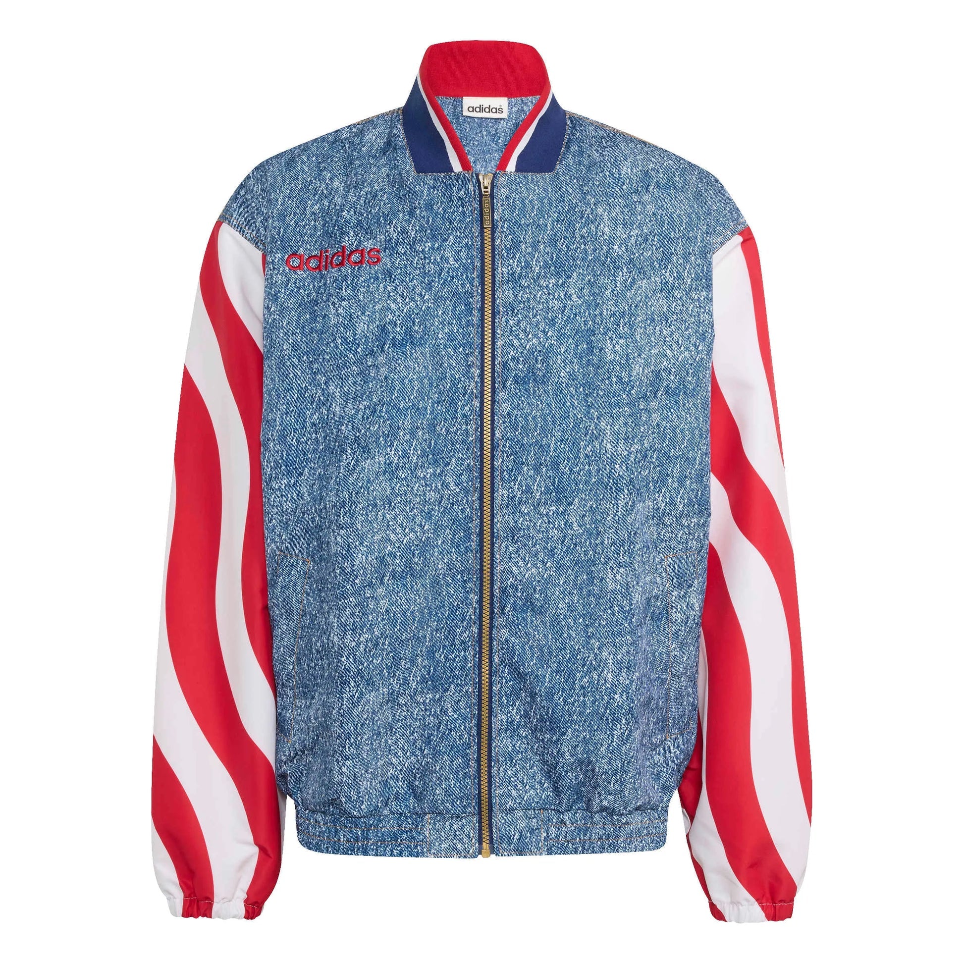 USA Men's Denim Graphic Track Top Adidas