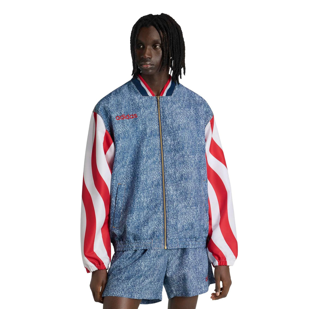 USA Men's Denim Graphic Track Top Adidas