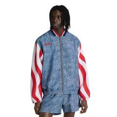 USA Men's Denim Graphic Track Top Adidas