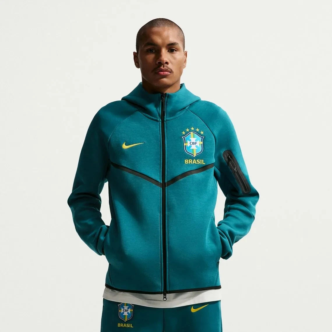 2026-27 Brazil Men's Full-Zip Tech Fleece Hoodie Nike