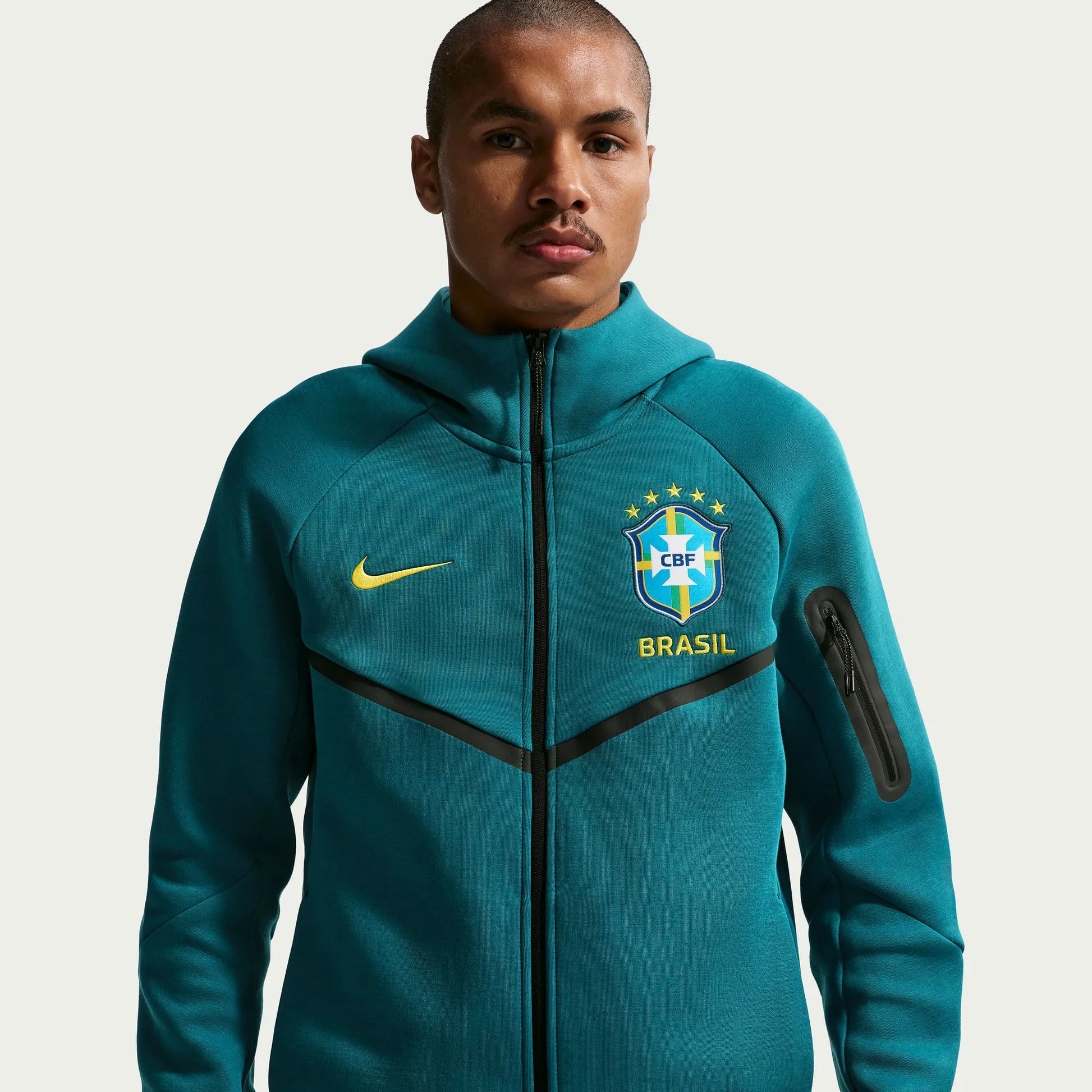 2026-27 Brazil Men's Full-Zip Tech Fleece Hoodie Nike