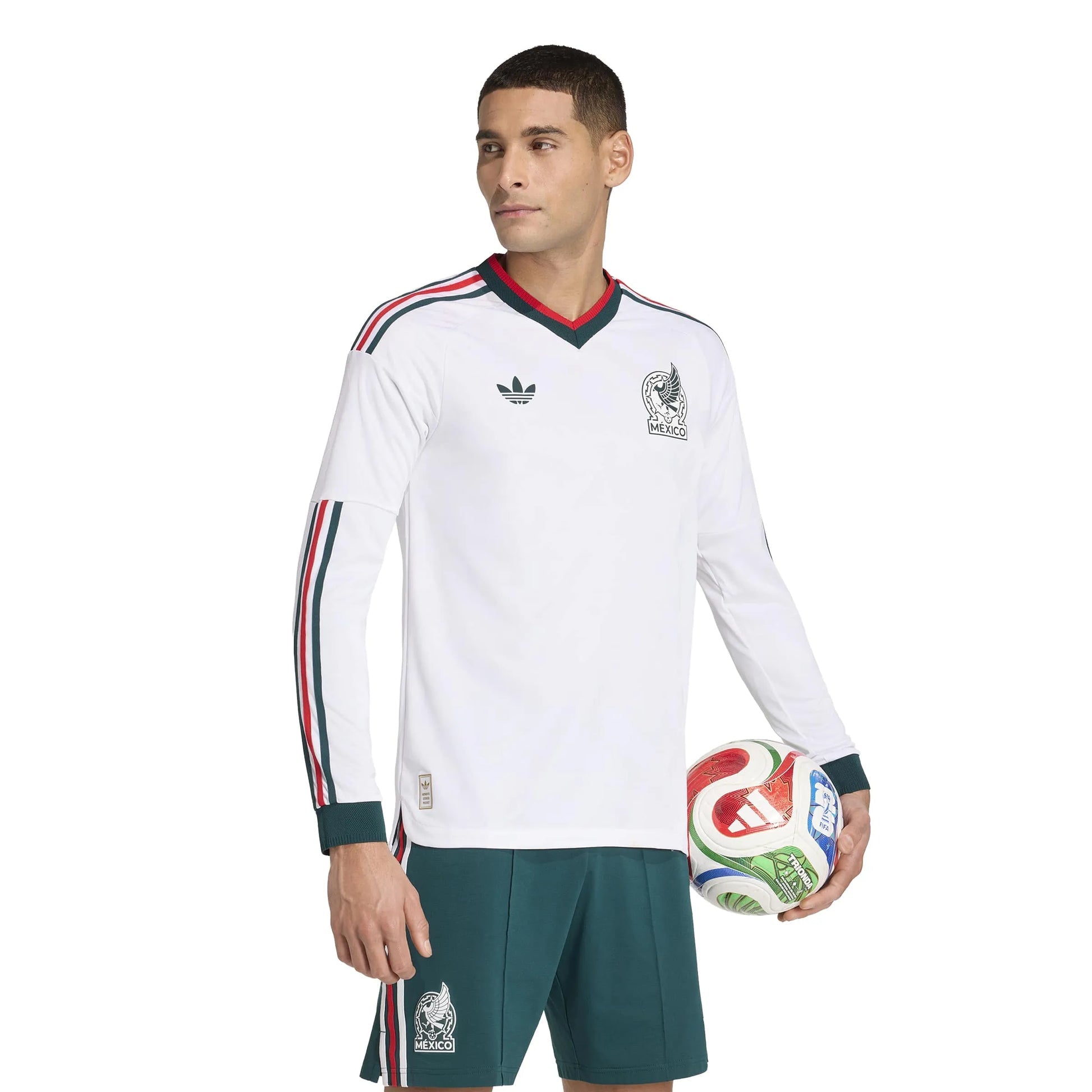 2026 Mexico Men's Authentic Away Long-Sleeve Soccer Jersey Adidas