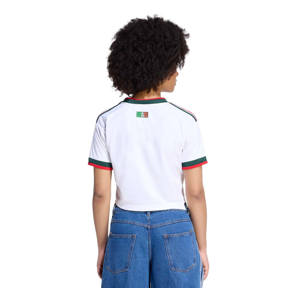 2026 Mexico Women's Stadium Away Cropped Soccer Jersey Adidas