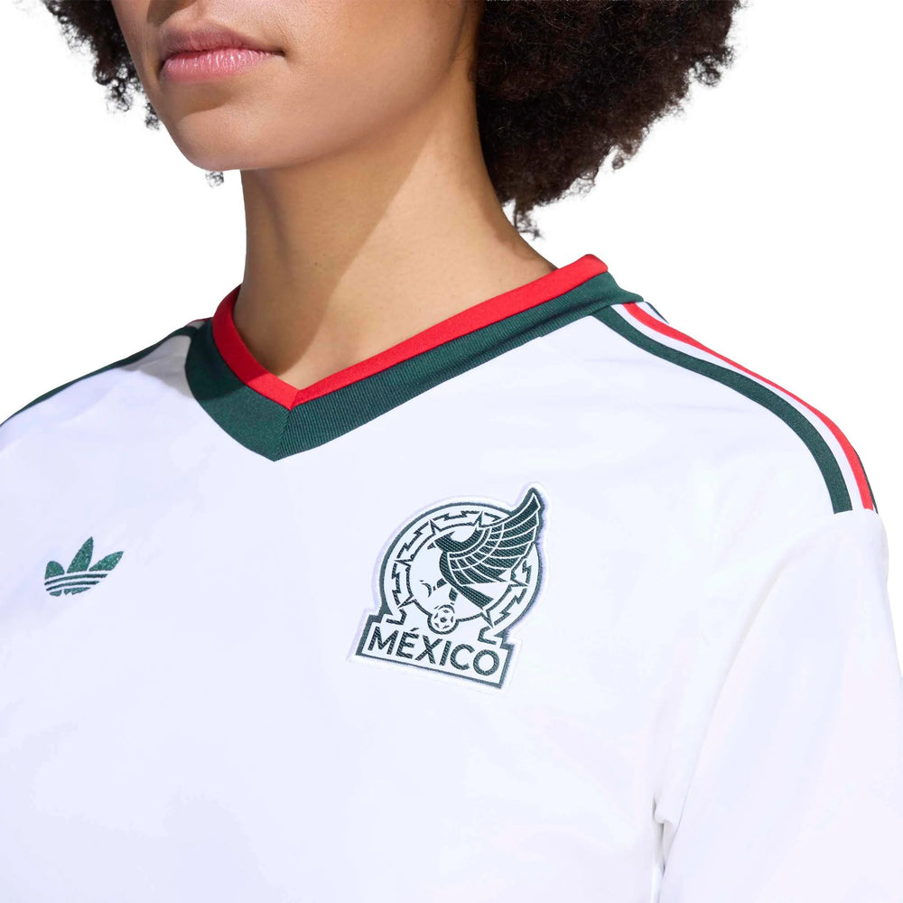 2026 Mexico Women's Stadium Away Cropped Soccer Jersey Adidas